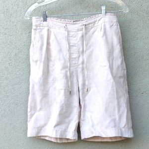 Chico's Tan Linen Shorts Women's Size 00 (US 2)